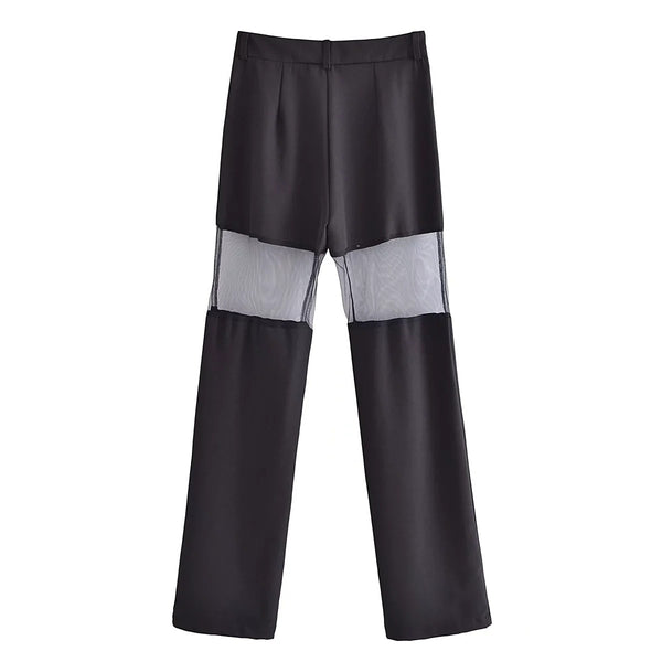 Trendy High Waist Straight Trouser Pants - TrendsetterbyTracy Boutique