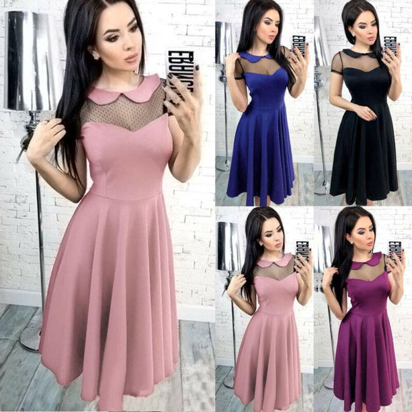 Trendy Mesh Lace Sexy Cocktail Dress - TrendsetterbyTracy Boutique