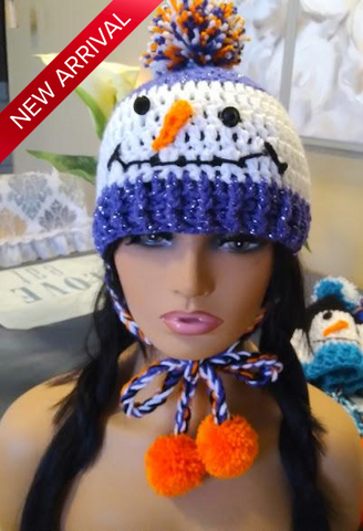 Trendy Frosty Beanie Crochet Hat With Pom Pom - TrendsetterbyTracy Boutique