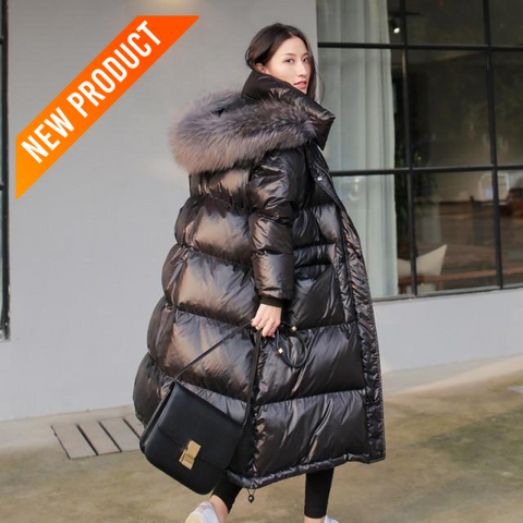 Trendy Long Puffer Fur Hood Coat - TrendsetterbyTracy Boutique