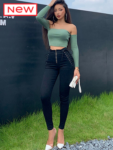 Trendy Denim Pencil Stretch  Jeans - TrendsetterbyTracy Boutique