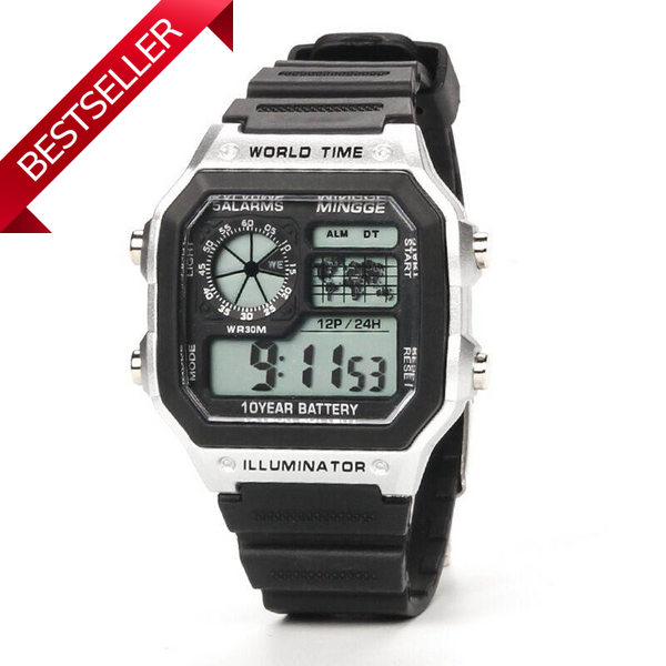 Trendy Digital Men Sports Waterproof  Watches - TrendsetterbyTracy Boutique