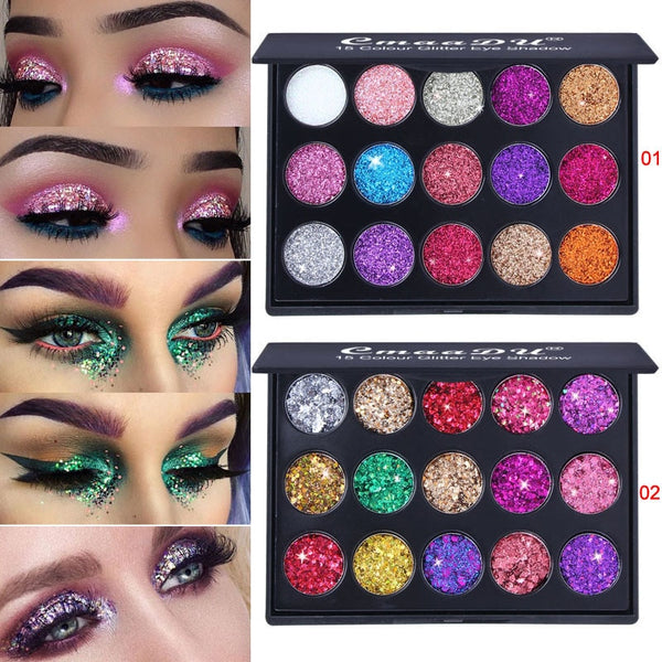 Trendy Colorful Glitter Eyeshadow Pallet - TrendsetterbyTracy Boutique
