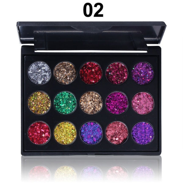 Trendy Colorful Glitter Eyeshadow Pallet - TrendsetterbyTracy Boutique