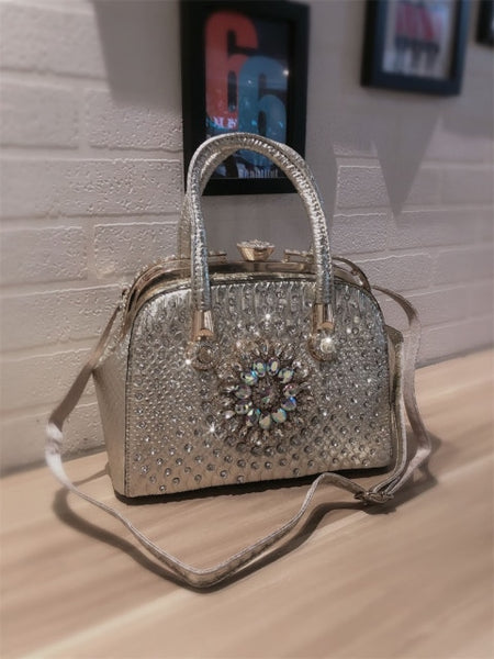 Trendy Fashion Diamond Leather Handbag - TrendsetterbyTracy Boutique
