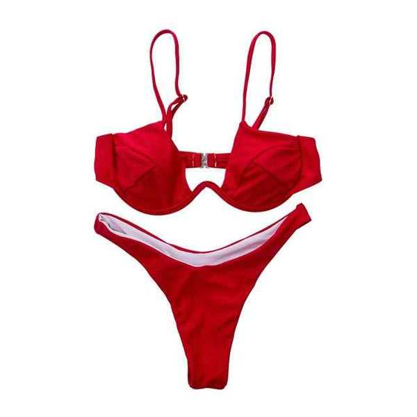 Trendy Sexy Push Up Bikini Swimsuit Set