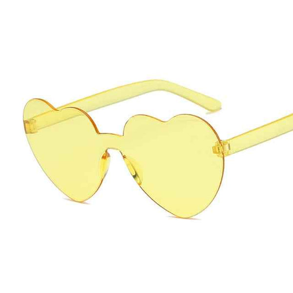 Trendy Heart Retro Cat Eye Sunglasses