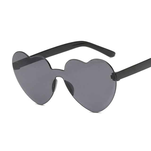 Trendy Heart Retro Cat Eye Sunglasses