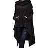 Trendy Loose Asymmetric Sweatshirt Hooded Poncho