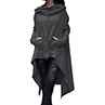 Trendy Loose Asymmetric Sweatshirt Hooded Poncho