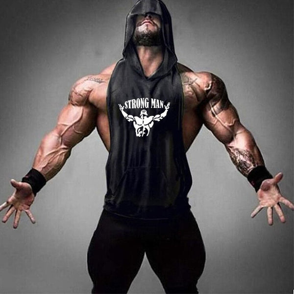 Trendy Fitness Sleeveless Hooded Cotton Tank Top - TrendsetterbyTracy Boutique