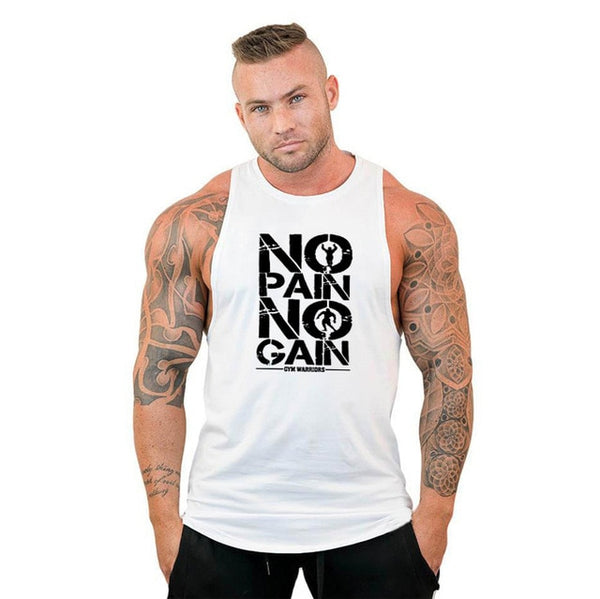 Trendy No Pain No Game Cotton Sleeveless Hooded Tank Top - TrendsetterbyTracy Boutique
