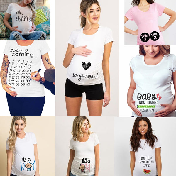 Trendy Pregnant Moms To Be Funny T-Shirts - TrendsetterbyTracy Boutique