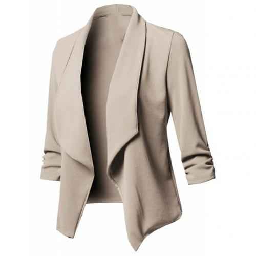Trendy Solid Color Long Sleeve Blazer Jackets