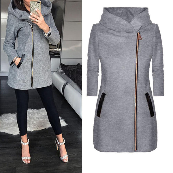 Trendy Long Sleeve Fashion Hooded Coat - TrendsetterbyTracy Boutique