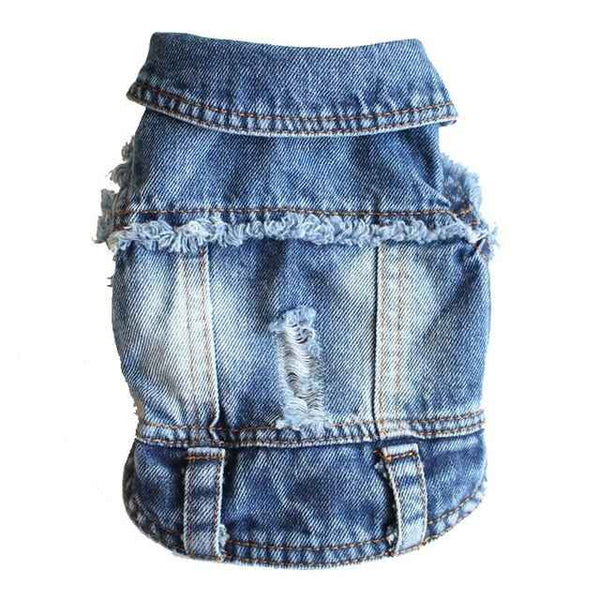 Trendy Denim Dog Clothes. XS-2XL