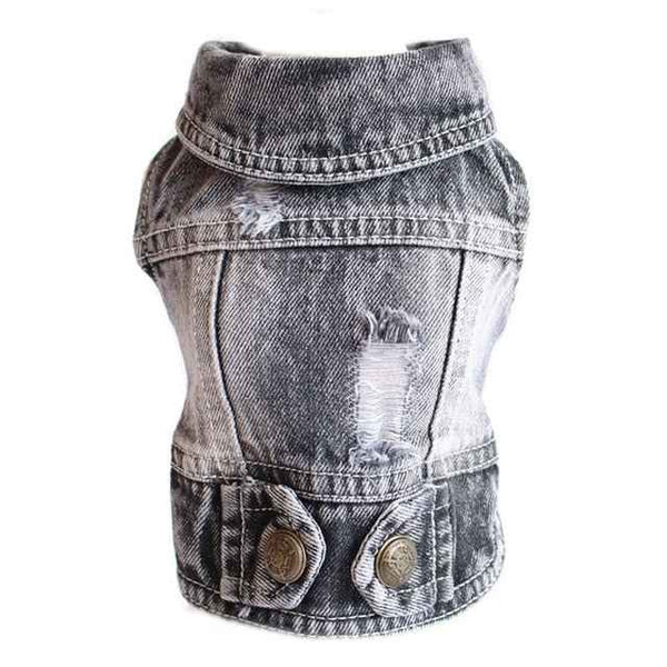 Trendy Denim Dog Clothes. XS-2XL
