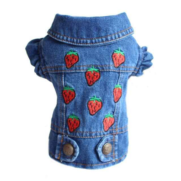 Trendy Denim Dog Clothes. XS-2XL