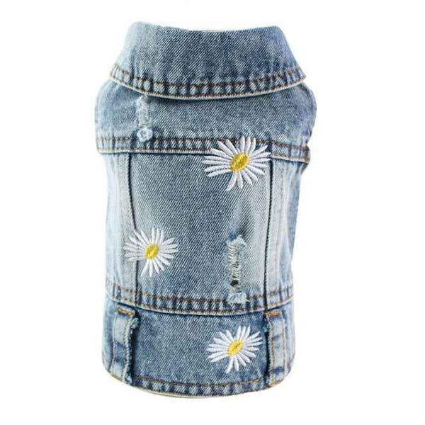 Trendy Denim Dog Clothes. XS-2XL