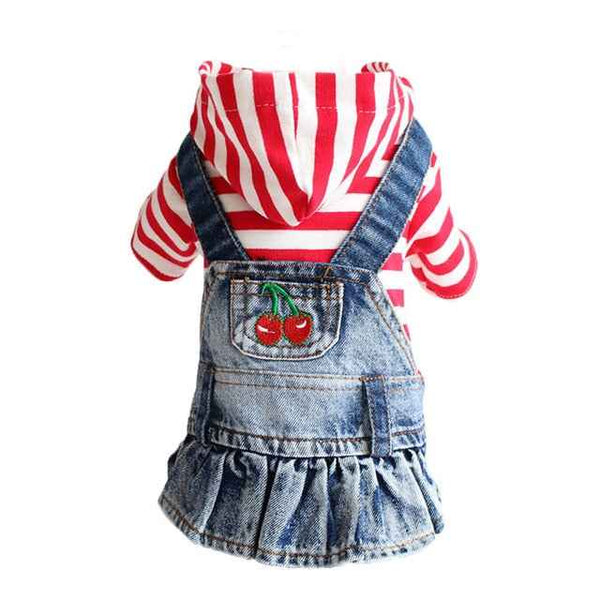 Trendy Denim Dog Clothes. XS-2XL