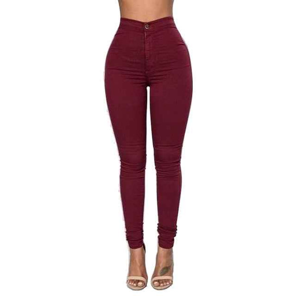 Trendy Denim Solid Colored Jeggings