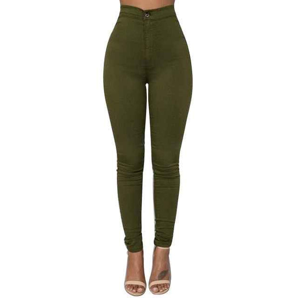 Trendy Denim Solid Colored Jeggings