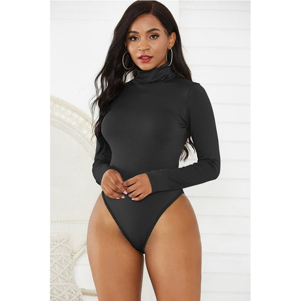 Trendy Long Sleeve Turtle Neck Bodysuit - TrendsetterbyTracy Boutique
