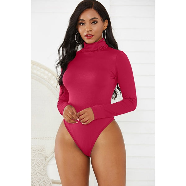 Trendy Long Sleeve Turtle Neck Bodysuit - TrendsetterbyTracy Boutique