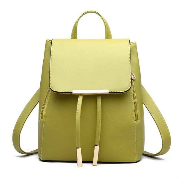 Trendy Artificial Leather Floral Backpack