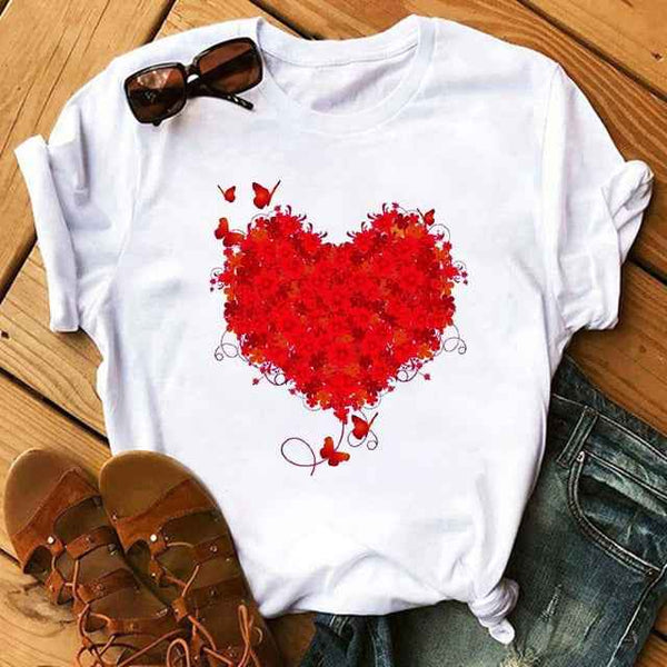 Trendy Love Casual T-Shirts