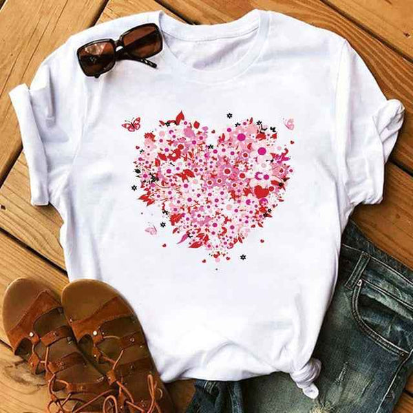 Trendy Love Casual T-Shirts