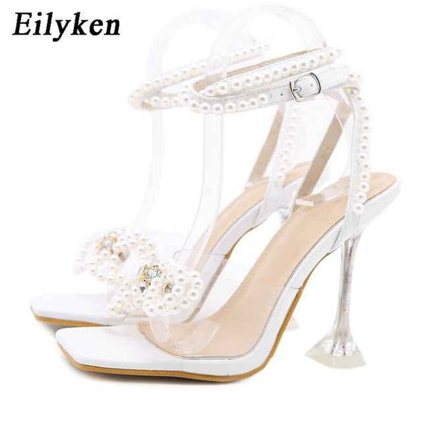 Trendy Beaded High Heels Shoes