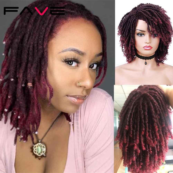 Trendy Short High Fiber Ombre Dreadlock 6 Inch Crochet Wig