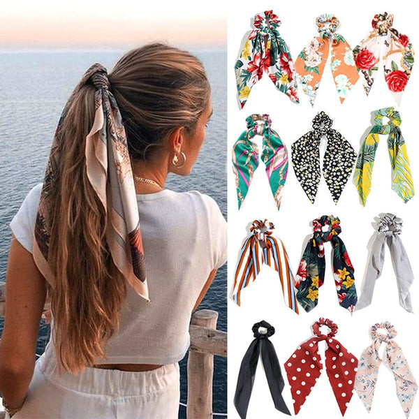 Trendy Cotton Fashion Elastic Hair Scarf Ribbon - TrendsetterbyTracy Boutique