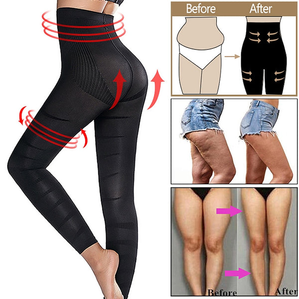 Trendy High Waist Black Yoga Tummy Control Sculpting Pants - TrendsetterbyTracy Boutique