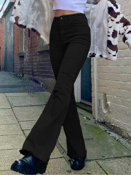 Trendy High Waist Flare Pants - TrendsetterbyTracy Boutique