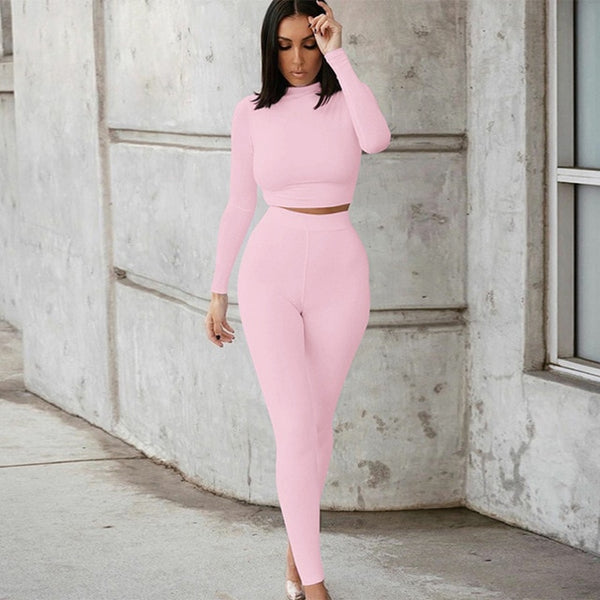 Trendy Crop Tops And High Waist Leggings Set - TrendsetterbyTracy Boutique