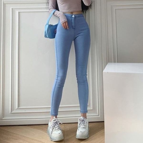 Trendy Stretch Skinny High Waist Jeans - TrendsetterbyTracy Boutique