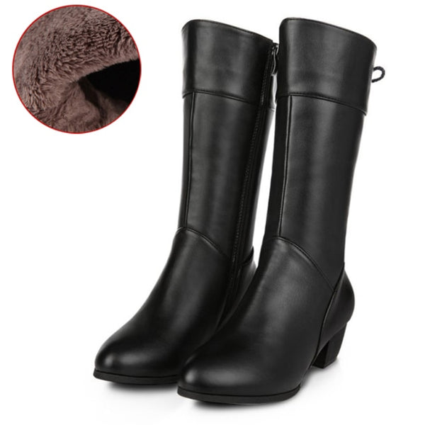 Trendy Mid Calf High Wedge Boots - TrendsetterbyTracy Boutique