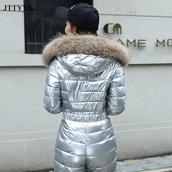 Trendy Hooded Puffy Jumpsuit With Zipper - TrendsetterbyTracy Boutique