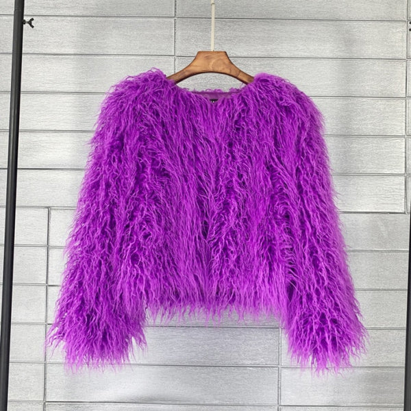 Trendy Colorful Boho Shaggy Fur Coat - TrendsetterbyTracy Boutique