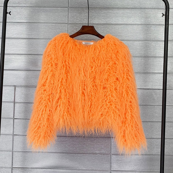 Trendy Colorful Boho Shaggy Fur Coat - TrendsetterbyTracy Boutique