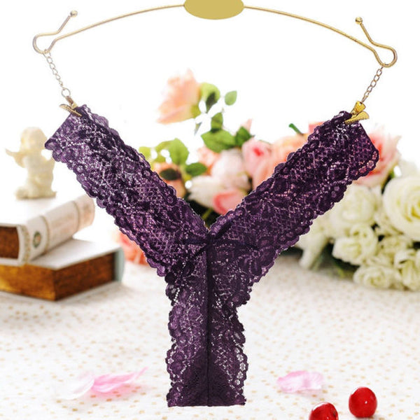 Trendy Sexy Floral Lace String Thong Mesh Lingerie Panties - TrendsetterbyTracy Boutique