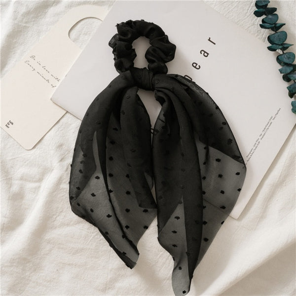 Trendy Cotton Fashion Elastic Hair Scarf Ribbon - TrendsetterbyTracy Boutique