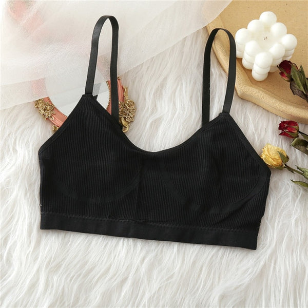 Trendy casual Wireless Crop Bra and Low Rise Panty Set - TrendsetterbyTracy Boutique