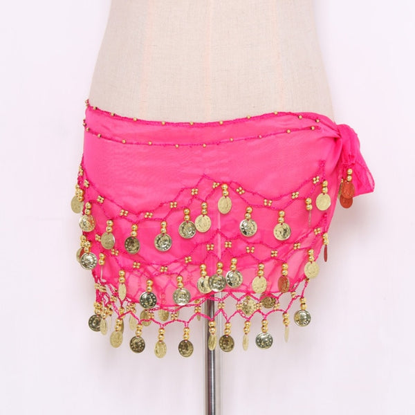 Trendy Three Row Coin Belly Dance Belt Skirt - TrendsetterbyTracy Boutique