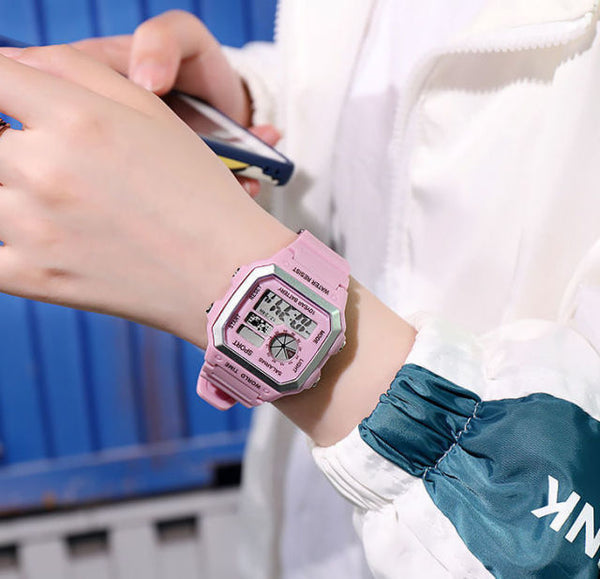 Trendy Digital Men Sports Waterproof  Watches - TrendsetterbyTracy Boutique