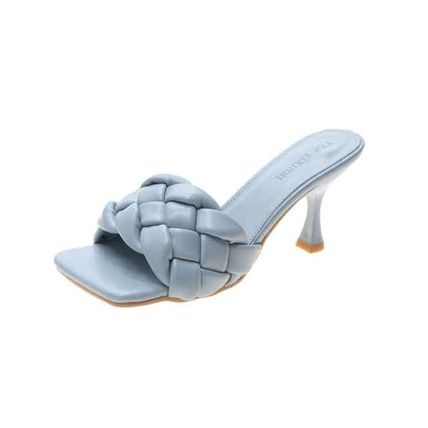 Trendy Casual Slip On Square Toe Heels