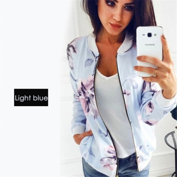 Trendy Floral Long Sleeve Fashion Casual Jacket - TrendsetterbyTracy Boutique