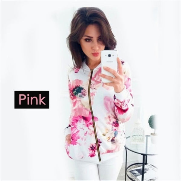 Trendy Floral Long Sleeve Fashion Casual Jacket - TrendsetterbyTracy Boutique
